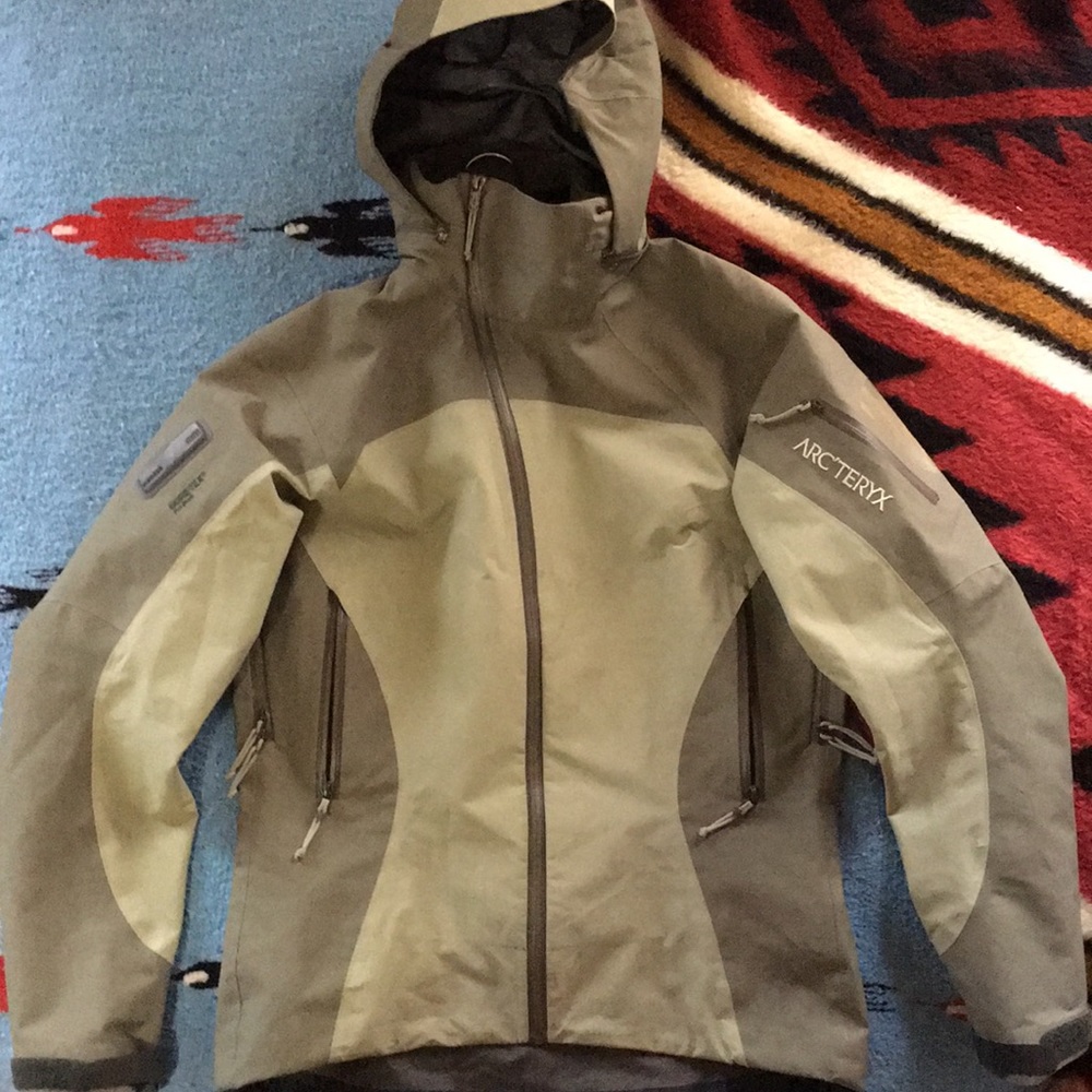 Burly and badass sage green Arcteryx shell